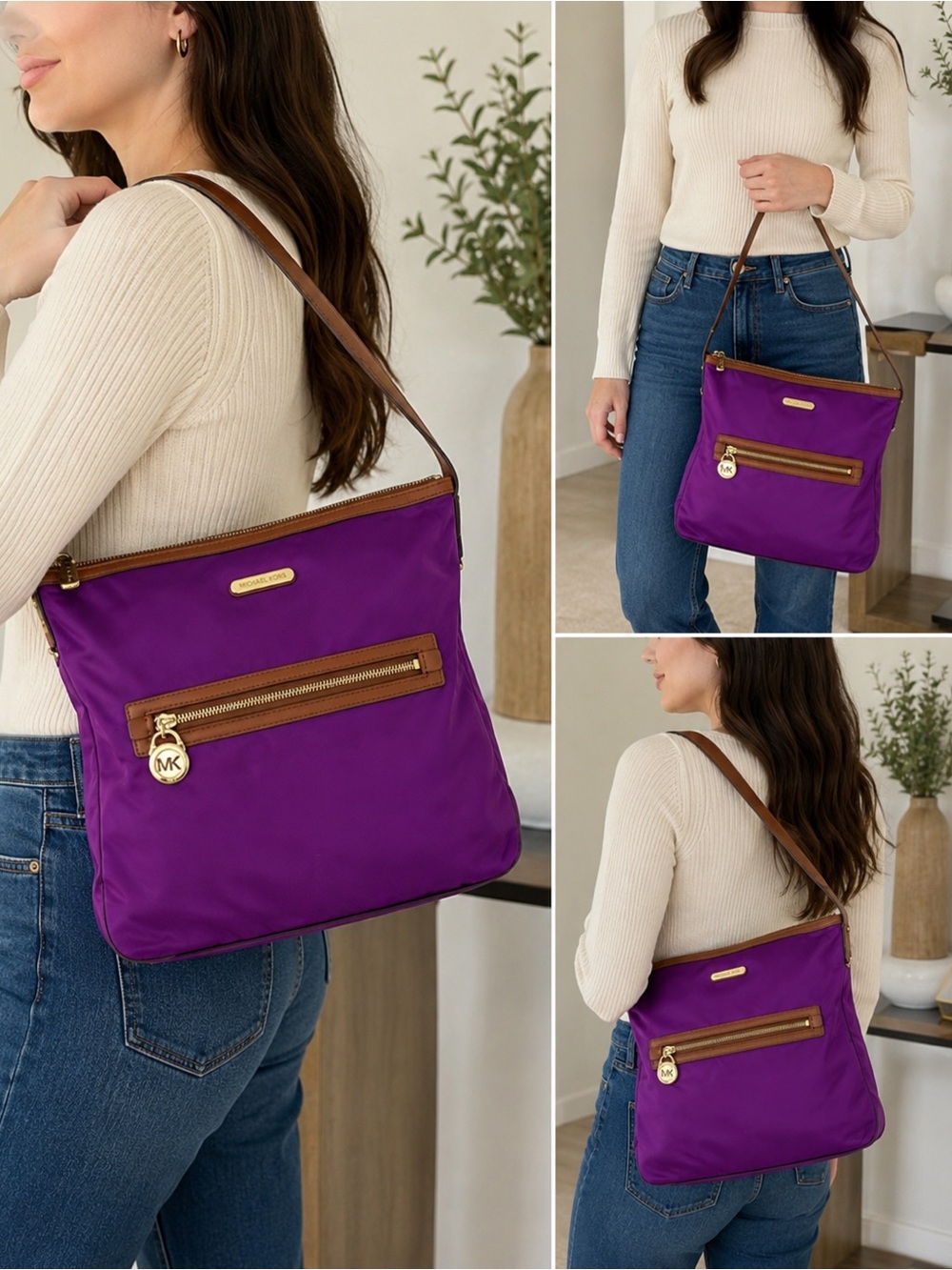 💜 RARE Michael Kors Kempton  Shoulder Bag 💜